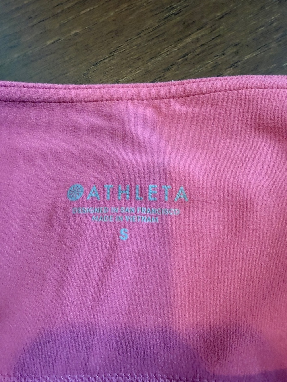 Athleta High-Waist Cropped Leggings in Pink Small - C37-083 - Picture 2 of 6